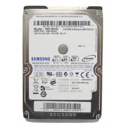 SAMSUNG HM160HC, 160GB