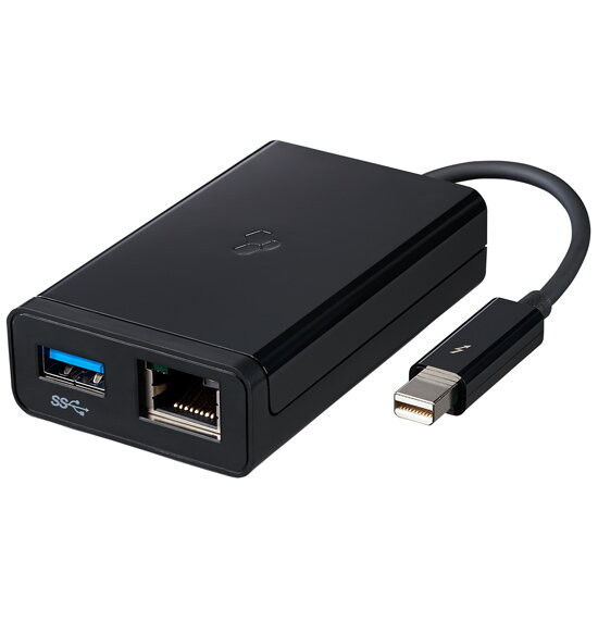Kanex KTU20 Thunderbolt to Gigabit Ethernet + USB 3.0 Adapter (kompaktný)