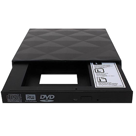 SilverStone SST-TS06B, USB slim optical drive enclosure with 2.5 SSD/HDD conversion tray