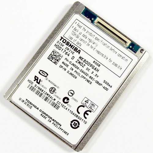 1.8" HDD, Toshiba MK8009GAH, 80GB, 4200rpm, ATA-100, ZIF konektor