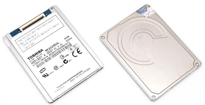 Toshiba MK6028GAL, 120GB SATA HDD 1.8inch