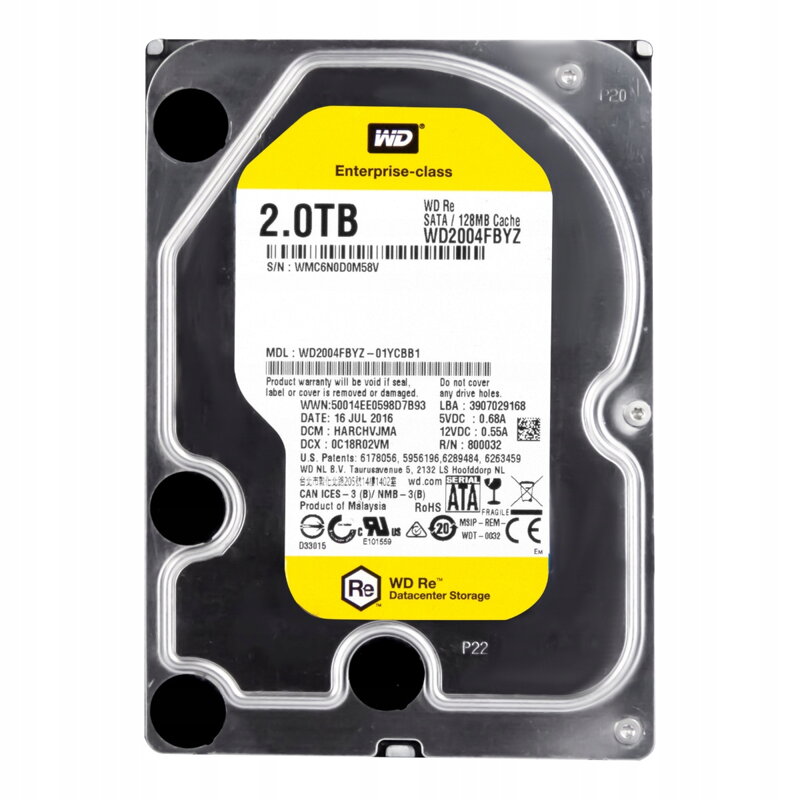 WD Re WD2004FBYZ 2TB HDD